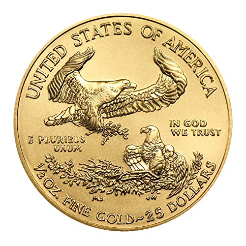 USA $25 1/2oz Gold American Eagle Coin - Brilliant Uncirculated Random Date - United States Mint