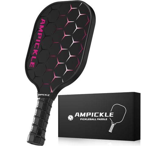 AMPICKLE Pickleball Paddle,Fiberglass Pickleball Paddles Set,Frosted Surface Pickleball Rackets, USAPA Standards，Oversized Sweet Spot Pickle Ball Paddle for Indoor Outdoor