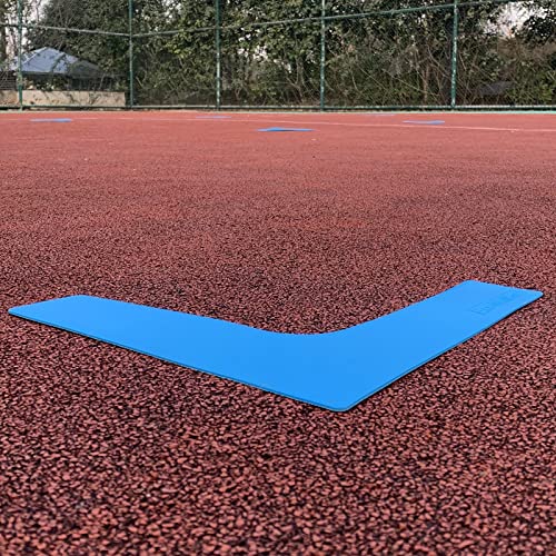 Eco Walker Court Line Marker Set Create Your Own Pickleball Mini Tennis Court (Blue-Yellow)