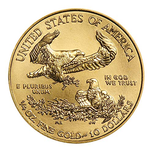 USA $10 1/4oz Gold American Eagle Coin - Brilliant Uncirculated Random Date - United States Mint
