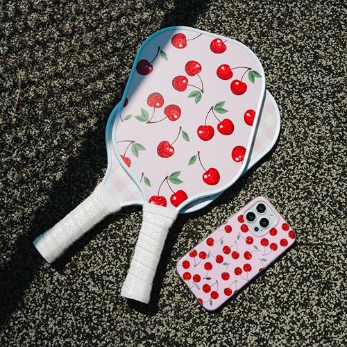 Sonix | USAPA Approved | Pickleball Paddles Set of 2 | Fiberglass Surface Pickle Ball Set with 2 Rackets, 4 Balls, & Bag | Cherry on Top