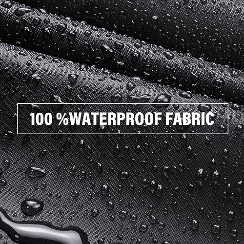 Zero Turn Mower Cover, 210D Universal Fit Lawn Mower Covers, Waterproof, UV, Dust and Wind-Resistant for Outdoor Protection