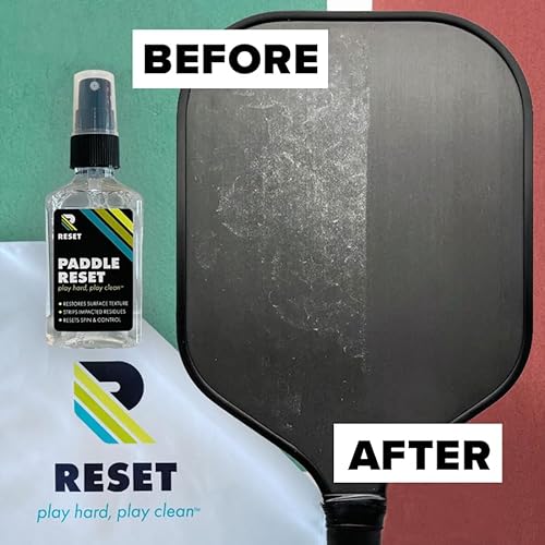 PADDLE RESET - Pickleball Paddle Cleaner - Strips Impacted Residue and Increases Spin and Control