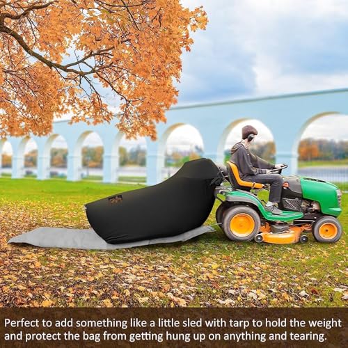 Keeswin 2025 Upgraded Large Lawn Tractor Leaf Bag, 78.7"x 51.1" Capacity Leaf Collector, Grass Catcher Bag for Fast Leaf Collection, Heavy Duty Leaf Grass Collection Bagger, Fits for Most Riding Lawn