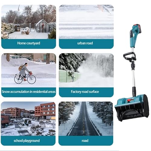 Brushless Snow Shovel for Use with Makita 21V Battery, 12” Cordless Snow Blower Electric Power Snow Thrower, Adjustable Direction, Tool Only for Driveway Walkways Snow Removal