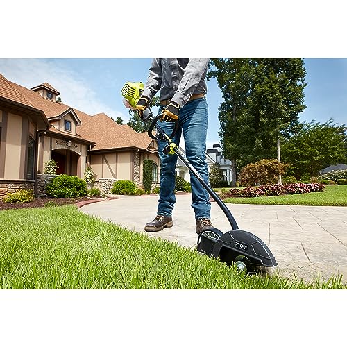 RYOBI 25 cc 2-Stroke Attachment Capable Full Crank Straight Gas Shaft String Trimmer, BLACK