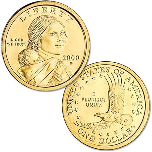 2000 P, D Native American (Sacagawea/Golden) Dollar 2 Coin Set Uncirculated