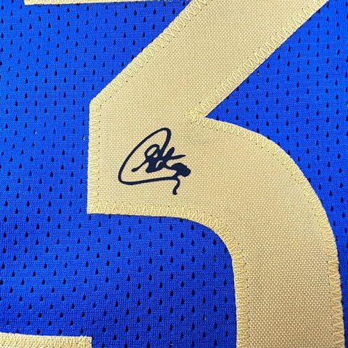 Facsimile Autographed Stephen Steph Curry Golden State Blue Reprint Laser Auto Basketball Jersey Size Men's XL