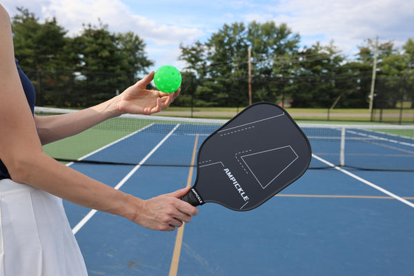 AMPICKLE Pickleball Paddle,Fiberglass Pickleball Paddles Set,Frosted Surface Pickleball Rackets, USAPA Standards，Oversized Sweet Spot Pickle Ball Paddle for Indoor Outdoor