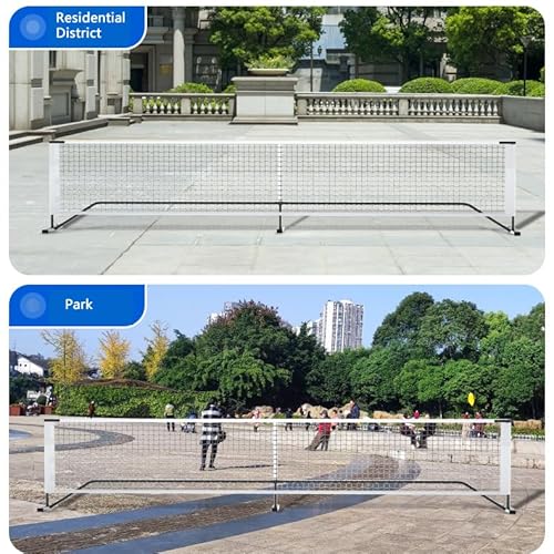 Portable Pickleball Nets Portable, 22 FT USAPA Regulation Size for Full Court System Outdoors Driveway Matches, Easy Setup to Experience Pickleball Game Anywhere