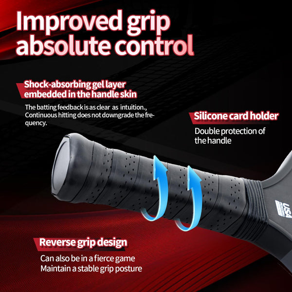 T700 Carbon Fiber Pickleball Paddle - 16mm Honeycomb Core for High Spin & Power | Professional Fine Matte Finish | All-Rounder Paddle for Control & Touch