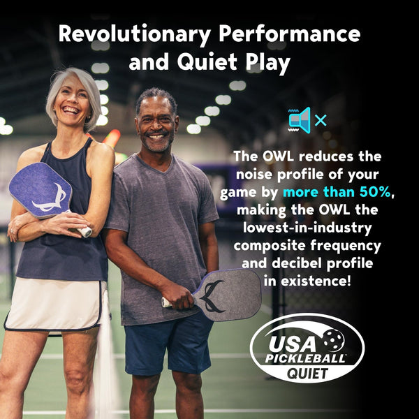 OWL Sport Pickleball Paddle, Founder’s Limited Edition - CX, USAPA Pro Tournament Approved, Over 50% Noise Reduction, Elite Performance Paddle, Large Sweet-spot with Elite Spin & Control
