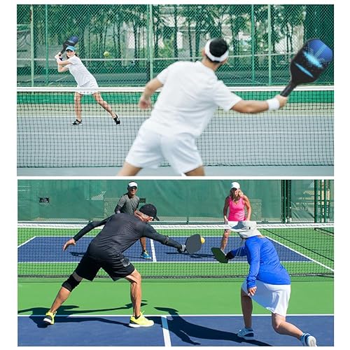 Portable Pickleball Nets Portable, 22 FT USAPA Regulation Size for Full Court System Outdoors Driveway Matches, Easy Setup to Experience Pickleball Game Anywhere