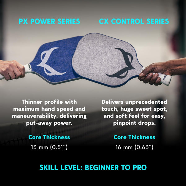 OWL Sport Pickleball Paddle, Founder’s Limited Edition - CX, USAPA Pro Tournament Approved, Over 50% Noise Reduction, Elite Performance Paddle, Large Sweet-spot with Elite Spin & Control