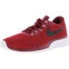 Nike Mens Tanjun Fabric Low Top Lace Up Running Sneaker, Red, Size 9.5
