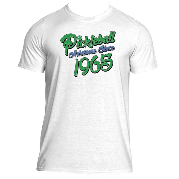 Pickleball True Pickle Green Color "Awesome Since 1965" Performance Shirt - Men's [product _type] Pickleball True - Ultra Pickleball - The Pickleball Paddle MegaStore