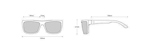 Spy Optic Angler Polarized Flat Sunglasses, 59 mm (Matte Black)