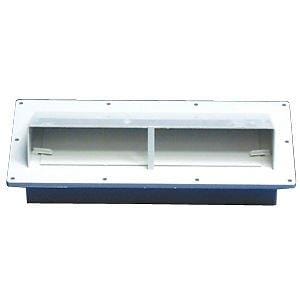 Exterior RV Stove Range Hood Vent White - Hood style with flapper