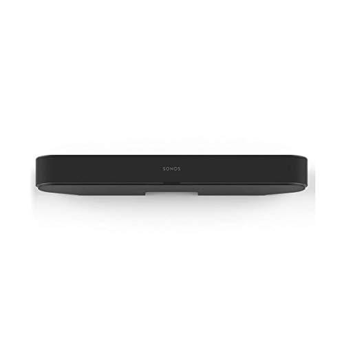 Sonos All-New Beam - Compact Smart TV Soundbar with Amazon Alexa Voice Control Built-in. Wirelesshome Theater and Streaming Music in Any Room. (Black) + 4K UHD High Speed HDMI Cable 9 Feet, Black