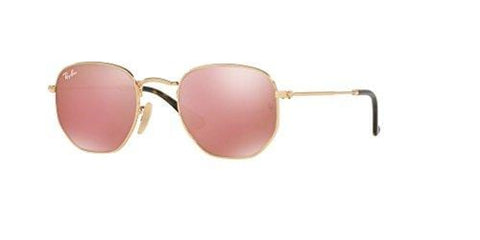 Ray-Ban RB3548N HEXAGONAL 001/Z2 54M Gold/Copper Flash Sunglasses For Men For Women
