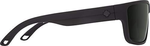 Spy Optic Rocky Rectangular, Matte Black/Happy Gray/Green Polar, 64 mm