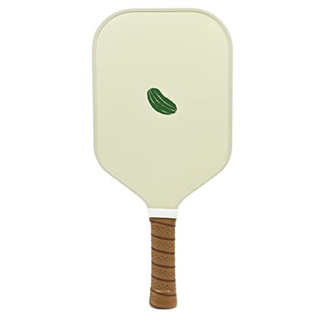 Picklish Pickleball Pickle Paddle | Luxury, Stylish, Fiberglass Surface with High Grit and Spin, Extended Handle, 11mm (Picklish Pickle)