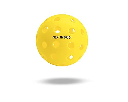 Selkirk SLK Hybrid Indoor & Outdoor Pickleball Ball 6 Pack | 40 Hole Outdoor & Indoor Pickleball Balls | USAPA Approved Pickle Ball Balls for Tournament Play | Yellow Pickleballs | 6 Pack