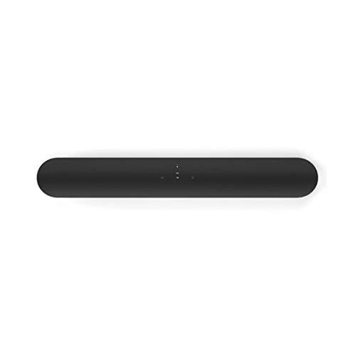 Sonos All-New Beam - Compact Smart TV Soundbar with Amazon Alexa Voice Control Built-in. Wirelesshome Theater and Streaming Music in Any Room. (Black) + 4K UHD High Speed HDMI Cable 9 Feet, Black