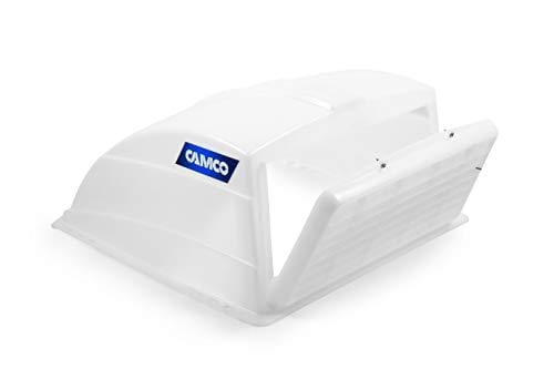 Camco RV Roof Vent Cover, Opens For Easy Cleaning, Aerodynamic Design, Easily Mounts to RV With Included Hardware - (White) (40431)
