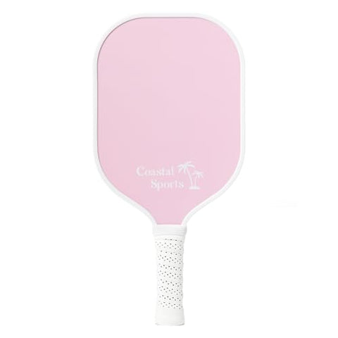 Coastal Sports Pickleball Paddle | Graphite Face & Honeycomb Polymer Core | Premium Grip | Lightweight (Pink)