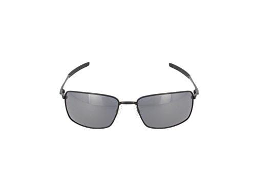 Oakley Square Wire Non-Polarized Iridium Rectangular Sunglasses,Polished Black,60 mm