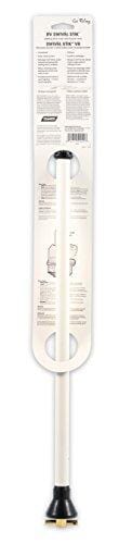 Camco RV Straight Swivel Stik with Shutoff Valve- Creates Powerful Cleaning Action that Dislodges and Flushes Stubborn Waste Deposits and Combats Odors (40094)