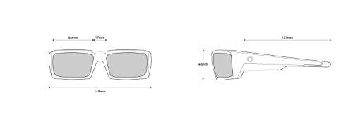 Spy Optic General Matte White-Grey Wrap, 66 mm