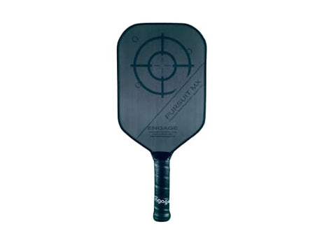Engage Pursuit MX Graphite Pickleball Paddle – Rough Texture for Long Lasting Spin – Responsive Core for Control and Feel – Standard Grip, Lightweight (7.5-7.8 oz) - USAP Approved
