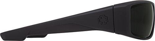 Spy Optic Logan 670939973863 Wrap Sunglasses, 60 mm (Soft Matte Black/Happy Gray/Green)