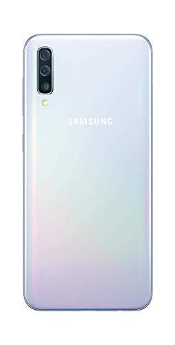 Samsung Galaxy A50 (64GB, 4GB RAM) 6.4" Display, 25MP, Triple Camera, Global 4G LTE Dual SIM GSM Factory Unlocked A505G/DS (International Model w/ 64GB MicroSD Bundle) (White)