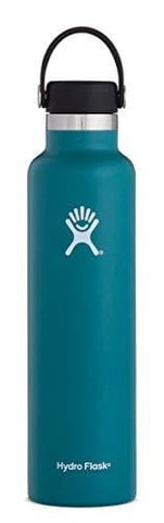 Hydro Flask 24 oz Water Bottle | Stainless Steel & Vacuum Insulated | Standard Mouth with Leak Proof Flex Cap | Jade