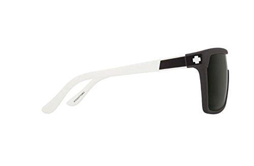 Spy Flynn Sunglasses Matte Black White with Happy Gray Green Lens Sticker