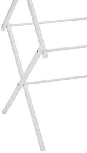 AmazonBasics Foldable Clothes Drying Laundry Rack - White