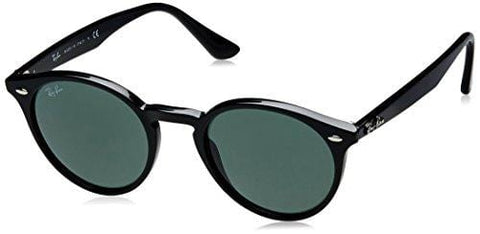 Ray-Ban INJECTED MAN SUNGLASS - BLACK Frame GREY GREEN Lenses 49mm Non-Polarized