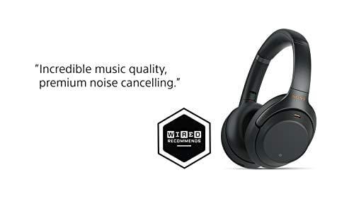 Sony Noise Cancelling Headphones WH1000XM3: Wireless Bluetooth Over the Ear Headphones with Mic and Alexa voice control - Industry Leading Active Noise Cancellation - Black