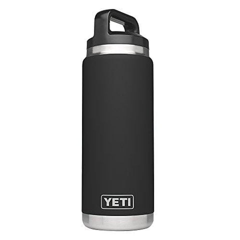 YETI Rambler 26oz Vacuum Insulated Stainless Steel Bottle with Cap, Black DuraCoat