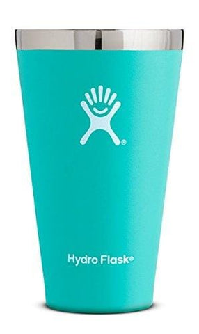 Hydro Flask 16 oz Stackable & Shatterproof Double Wall Vacuum Insulated Stainless Steel True Pint Camping Cup for Beer or Cider, Mint (No Lid Included)