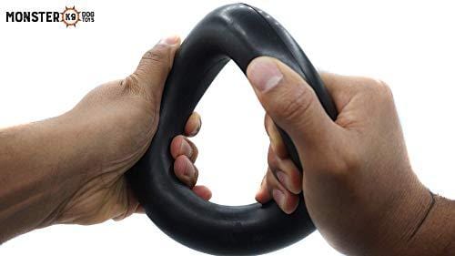 Ultra-Durable Chew Toy - Lifetime Replacement Guarantee - Tested by Pitbulls, German Shepherds, & other Aggressive Chewers & Large Dogs - Tough Strong Durable Natural Rubber - 100% Safe & Non-toxic