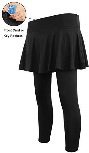 Women's Built-in Shorts Skirts Swim Fitness Pleated Active Running Tennis Golf Skorts/Leggings