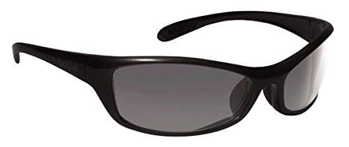 Bollé Safety 253-SR-40067 Safety Spider Eyewear with Dark Gunmetal Nylon + TPE Frame and Smoke Lens