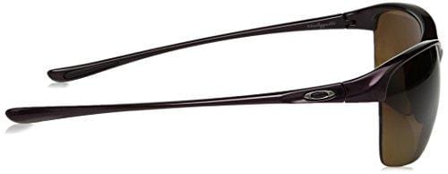 Oakley Women's Unstoppable Non-Polarized Iridium Rectangular Sunglasses, CRYSTAL RASPBERRY, 65 mm