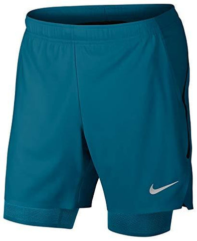 Nike Mens Large Drawstring Tennis Athletic Shorts Blue L