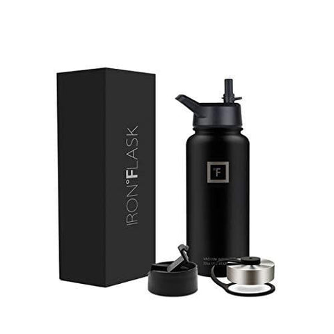 Iron Flask Sports Water Bottle - 32 Oz, 3 Lids, Vacuum Insulated Stainless Steel, Hot & Cold, Wide Mouth, Double Walled, Simple Thermo Modern Travel Mug, Hydro Metal Canteen [product _type] Iron Flask - Ultra Pickleball - The Pickleball Paddle MegaStore