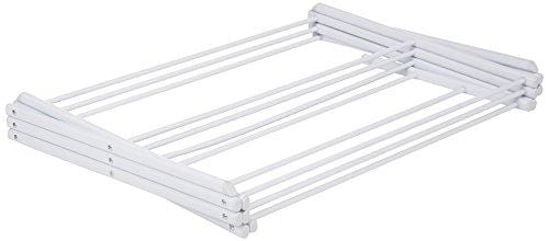 AmazonBasics Foldable Clothes Drying Laundry Rack - White
